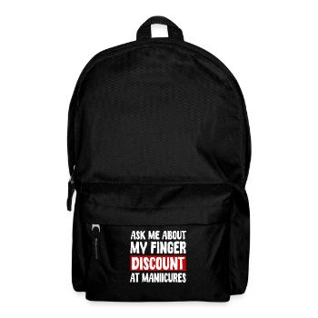 Finger amputee - Backpack - black - Front