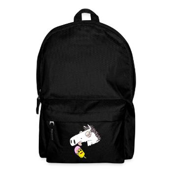 Horse, Summer, Ice Cream, Hunger, Snacking, Refreshment - Backpack - black - Front