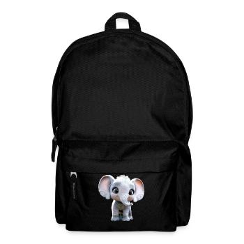 Elephant Africa Safari Wilderness Love Cute Elephant - Backpack - black - Front
