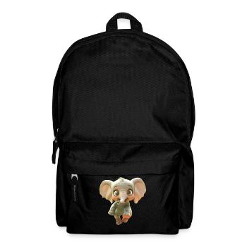 Elephant Africa Safari Wilderness Love Cute Elephant - Backpack - black - Front