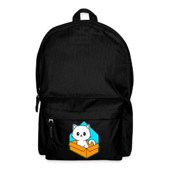 Katze In Box Retro Süße Katzenliebhaber Lustig - Rucksack - Schwarz - Vorne