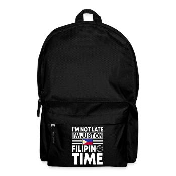 Filipino Time - Backpack - black - Front