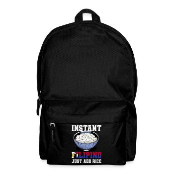 Philippinischer Reisliebhaber - Rucksack - Schwarz - Vorne