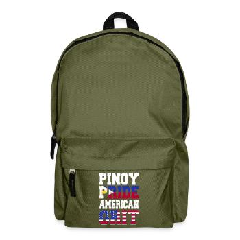 Pinoy Pride Courage Américain - Sac à dos - vert olive - Devant