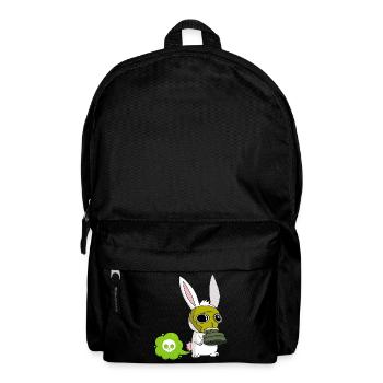 Lapin qui pète - Sac à dos - noir - Devant