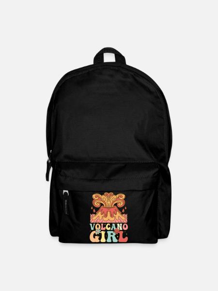 Vulkan-Mädchen Lava Geologin - Rucksack - Schwarz