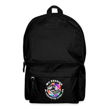 Harvester Lover My Passion My Harvester Farmer - Rucksack - Schwarz - Vorne