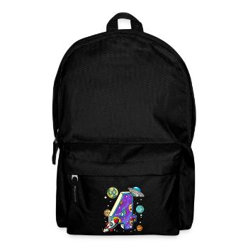 4 Birthday Space Space Astronaut 4 Years - Backpack - black - Front