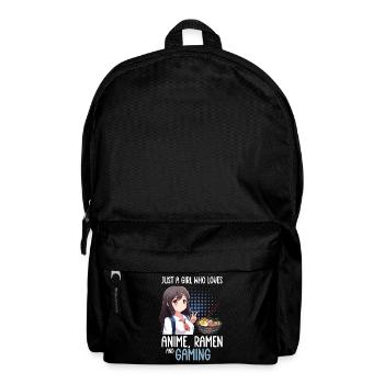 Anime Ramen and Gaming Gamer Anime - Backpack - black - Front