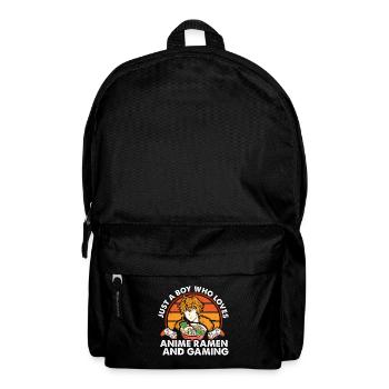 Anime Ramen and Gaming Gamer Anime - Backpack - black - Front