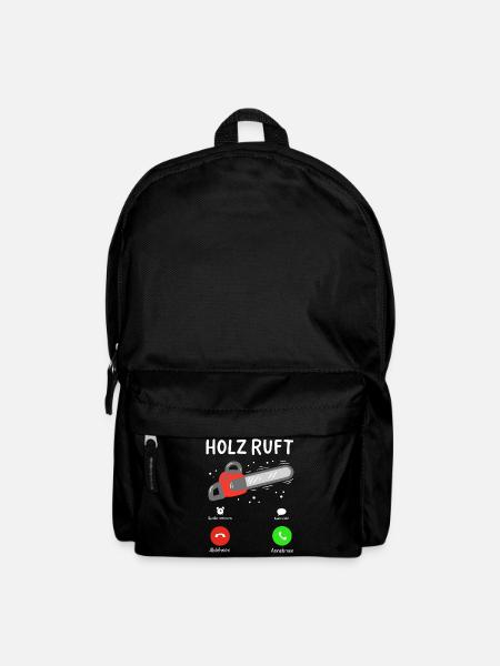 Holz Holzfäller - Rucksack - Schwarz