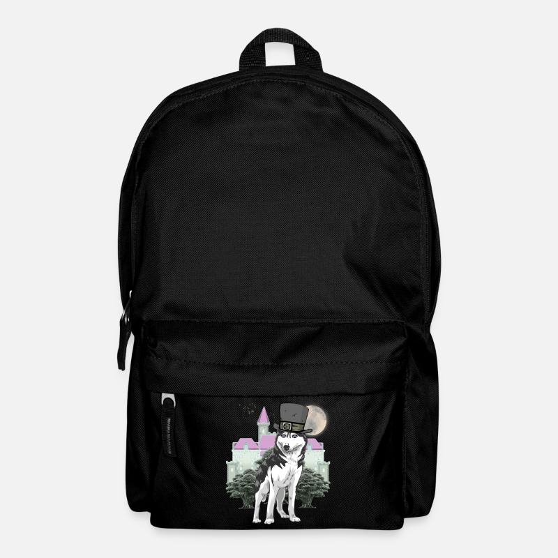 Wolf Fantasy Wölfe Märchenfigur Märchen Schloss - Rucksack - Schwarz