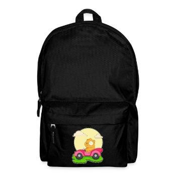 Hamster Car - Backpack - black - Front