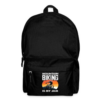 Retro mountain biking is my hobby - Backpack - black - Front