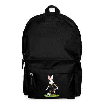 Osterhase Fußballspieler Und Ostern Fußball Design - Rucksack - Schwarz - Vorne