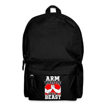 Arm Wrestling Armwrestling Arm Wrestler - Backpack - black - Front