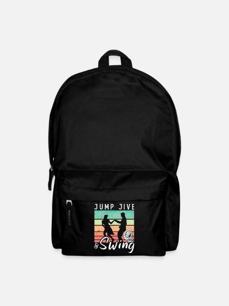 Swing Dance Jump Jive & Retro Dancing Swing Dancer - Backpack - black