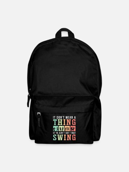 Danse Swing Il ne signifie pas un danseur de swing Lindy Hop - Sac à dos - noir
