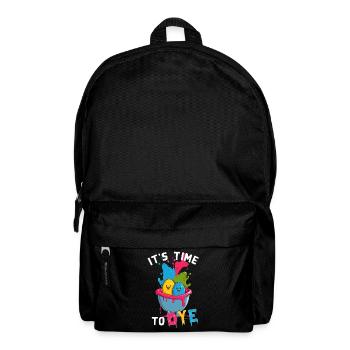 Funny Saying Colorful Egg Colors for Easter Artist - Backpack - black - Front