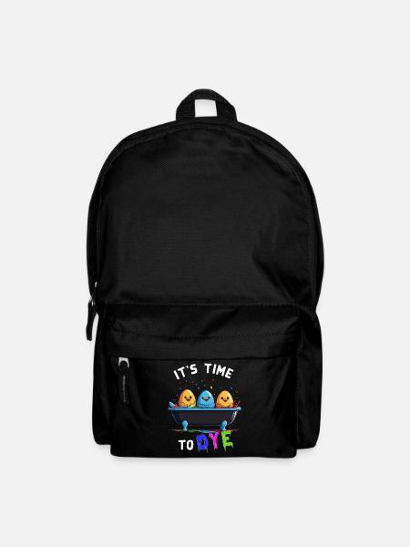 Lustiges Eierfärben Farben Zu Ostern Künstler - Rucksack - Schwarz