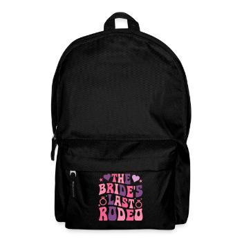 The Last Rodeo of the Bride Groovy Bridal Party Rod - Backpack - black - Front