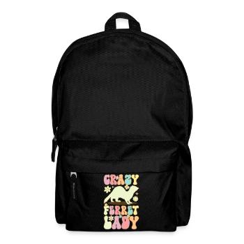 furet fou dame groovy furet maman - Sac à dos - noir - Devant