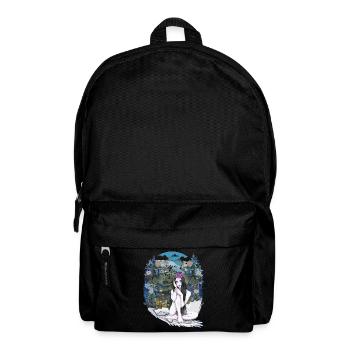 Elf Fairy Nature Fantasy Eggshell Woodland Vintage - Backpack - black - Front