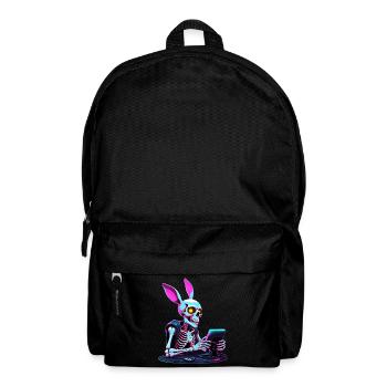 Osterhase Gamer und Gaming Streetwear Design - Rucksack - Schwarz - Vorne