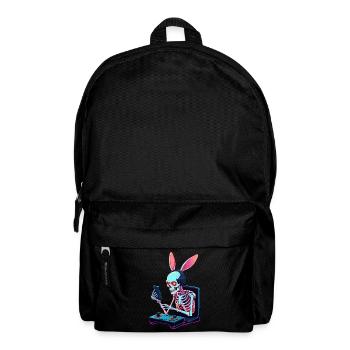 Easter Bunny Gamer and Gaming Streetwear Design - Backpack - black - Front