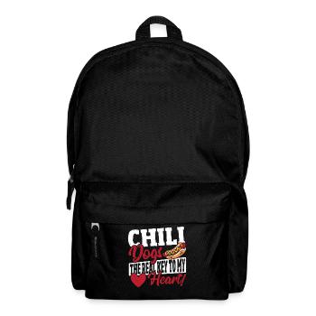 Chili Dogs Liebe Valentinstag Chili Dog - Rucksack - Schwarz - Vorne