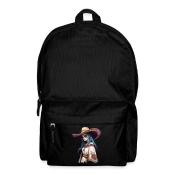 Iconic Sugar Skull Mexico Skull Streetwear - Backpack - black - Front