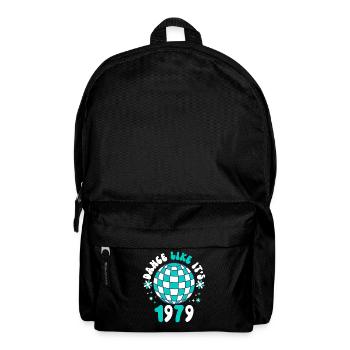Disco Groovy Hippie 70s 80er Vintage Siebziger - Rucksack - Schwarz - Vorne