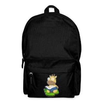 Giraffe Nerd Book Glasses - Backpack - black - Front
