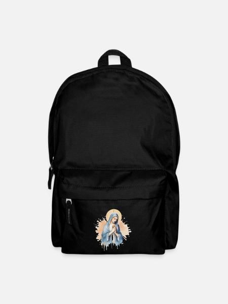 Vierge Marie Jésus Dieu Église Christianisme - Sac à dos - noir