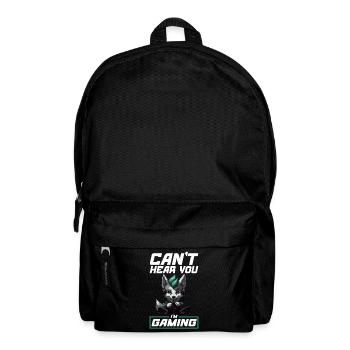 Can't Hear You I'm Gaming Wolf Video Games Gamer - Backpack - black - Front