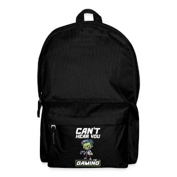 Je ne t’entends pas, je joue, je joue à des jeux vidéo zombies - Sac à dos - noir - Devant