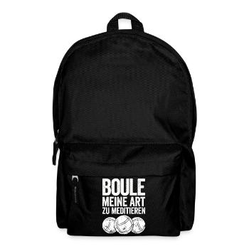 Boule ist meine Superkraft! Bouler Boulespieler - Rucksack - Schwarz - Vorne