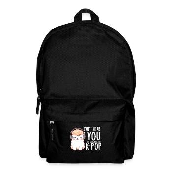 Can't Hear You I'm Listening K-pop Alpaca - Backpack - black - Front