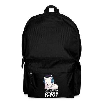Je ne t’entends pas, j’écoute de la K-pop, Arctic Fox - Sac à dos - noir - Devant