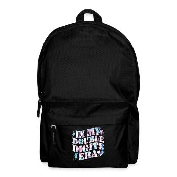 Double Digit Birthday Decoration Girls 10 - Backpack - black - Front