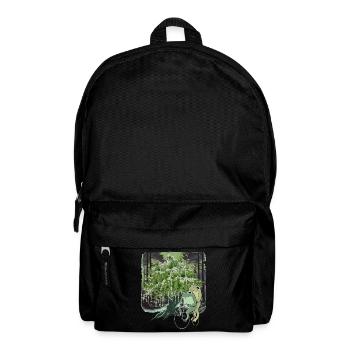 Wald Frösche Fahrrad Natur Frosch - Rucksack - Schwarz - Vorne