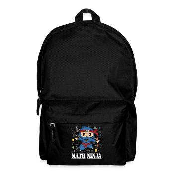 Drôle Math Ninja Mathématiques Geek Nombres - Sac à dos - noir - Devant