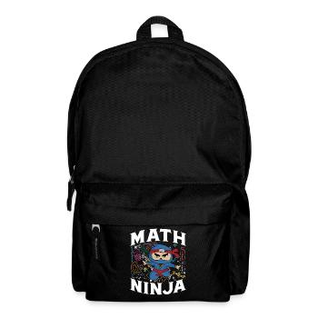Drôle Math Ninja Mathématiques Geek Nombres - Sac à dos - noir - Devant