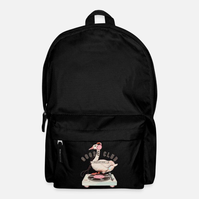 Tanzende Gans DJ Logo - Rucksack - Schwarz