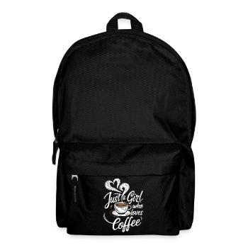Just A Girl Who Loves Coffee Coffee Lover - Backpack - black - Front