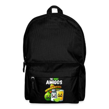 Three Amigos Tequila Lime Salt Sombrero Funny - Backpack - black - Front