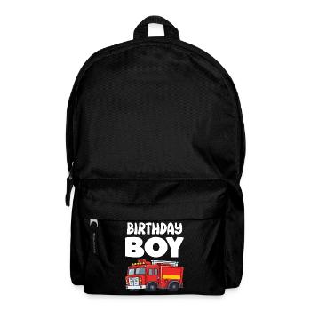 Birthday Boy Firefighter Birthday Boy - Backpack - black - Front