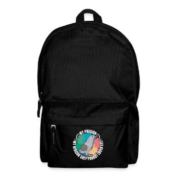 African Grey Parrot My Passion My Ornithologist - Rucksack - Schwarz - Vorne