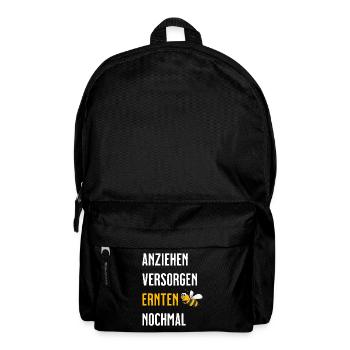 Beekeeper Tshirt Honey Bee Beekeeping Beekeeper - Backpack - black - Front