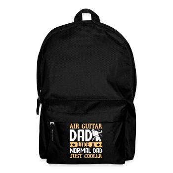 Luftgitarre Papa Wie ein normaler Papa Lustiger Lu - Rucksack - Schwarz - Vorne